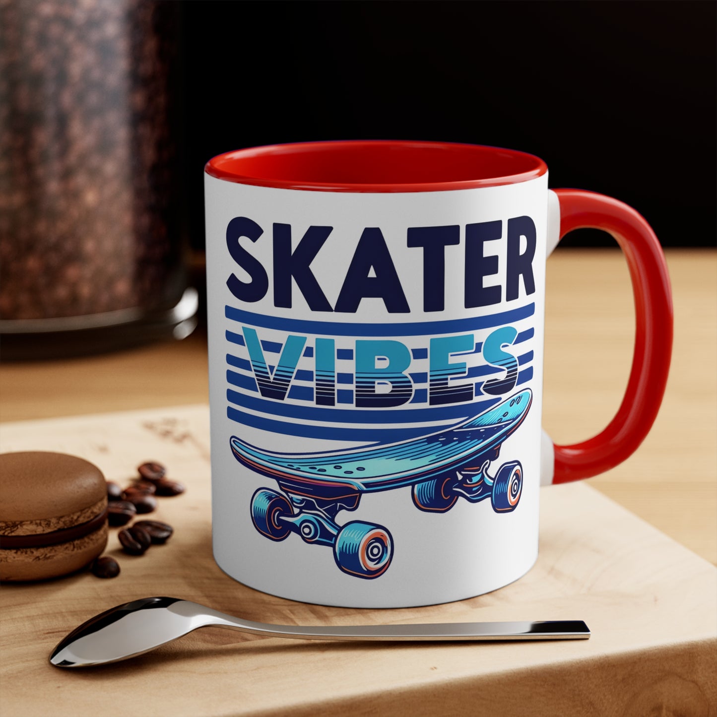 Skater Vibes Ceramic Mug, Coffee Cup