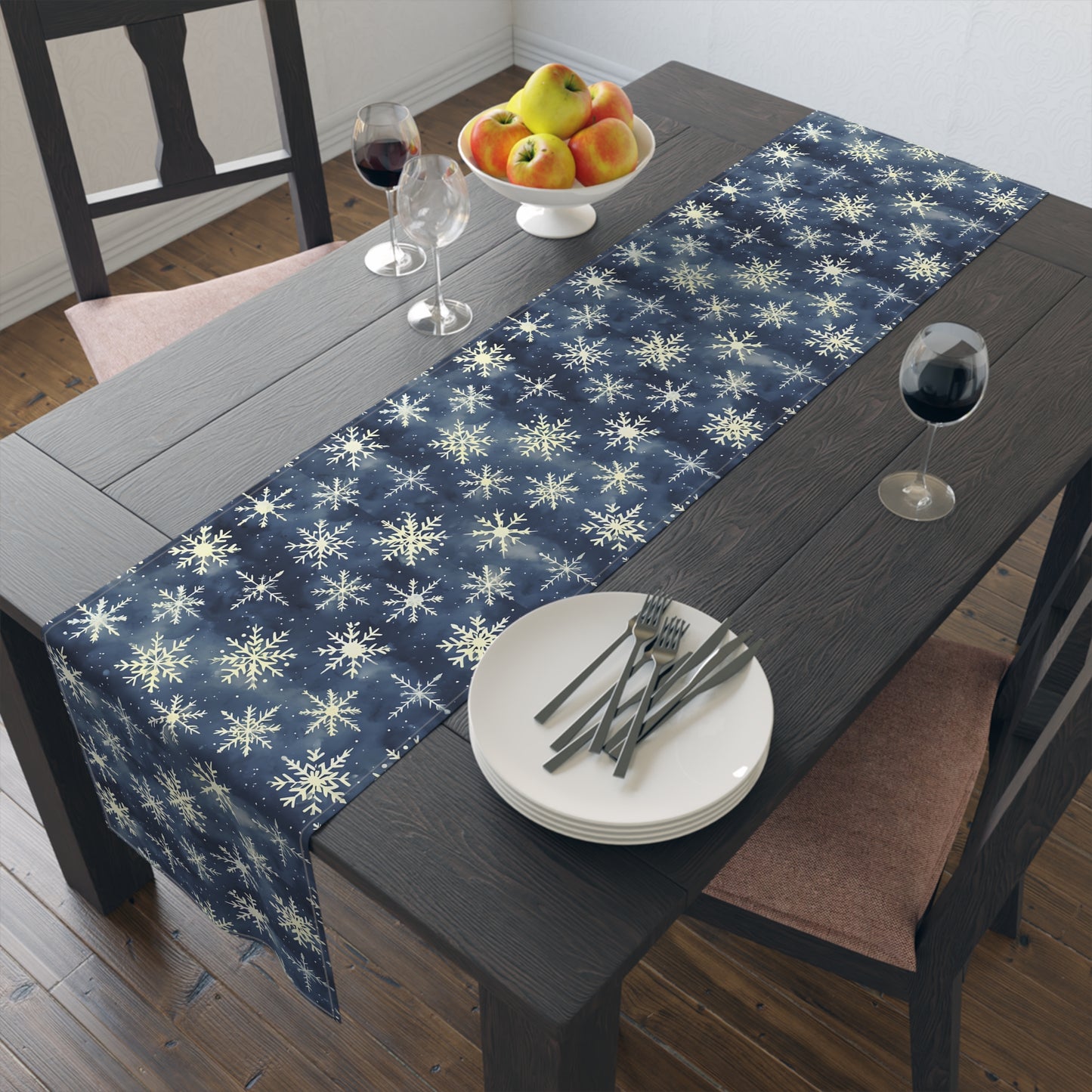 Winter Snowflake Table Runner