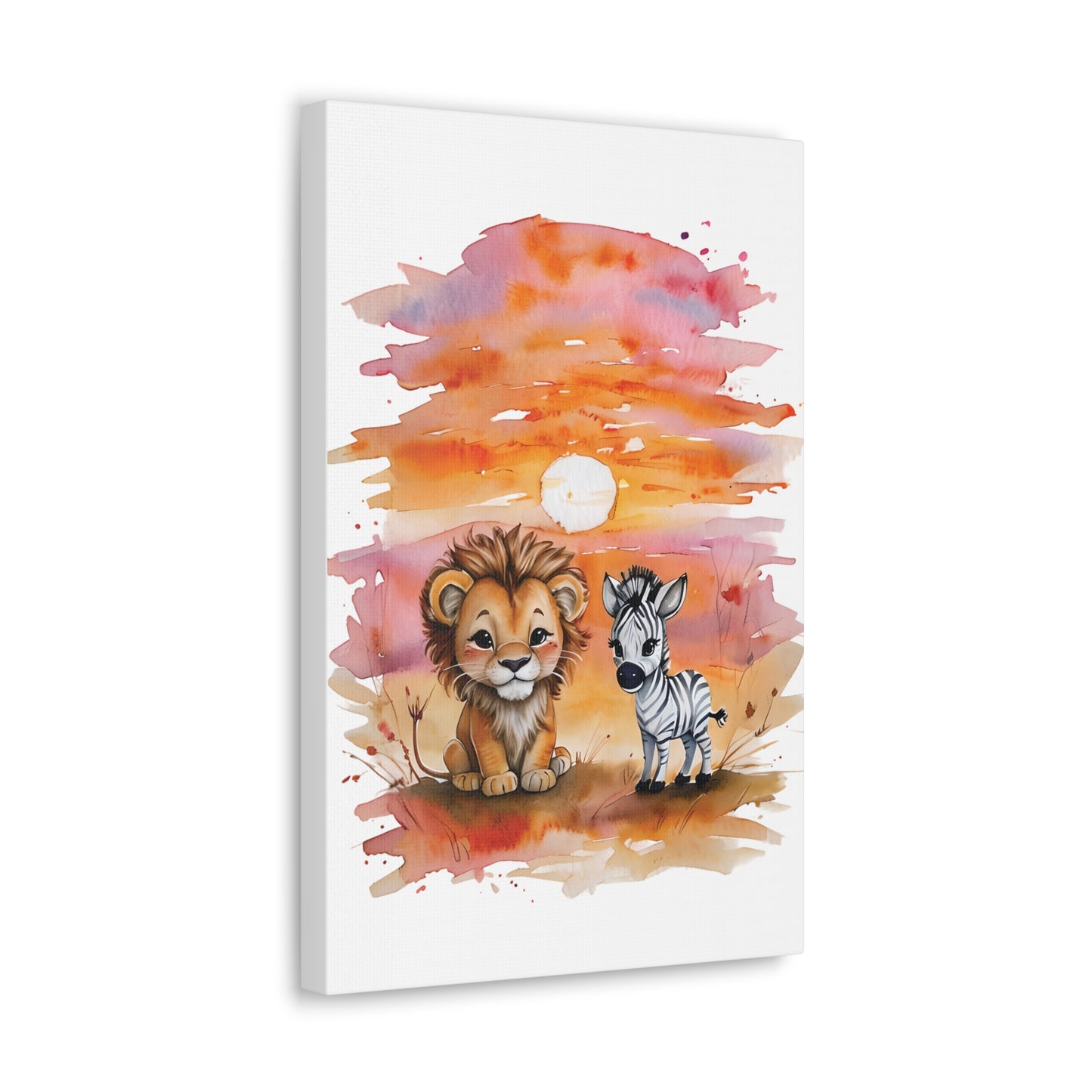 Lily & Fred Whimsical Animal Canvas