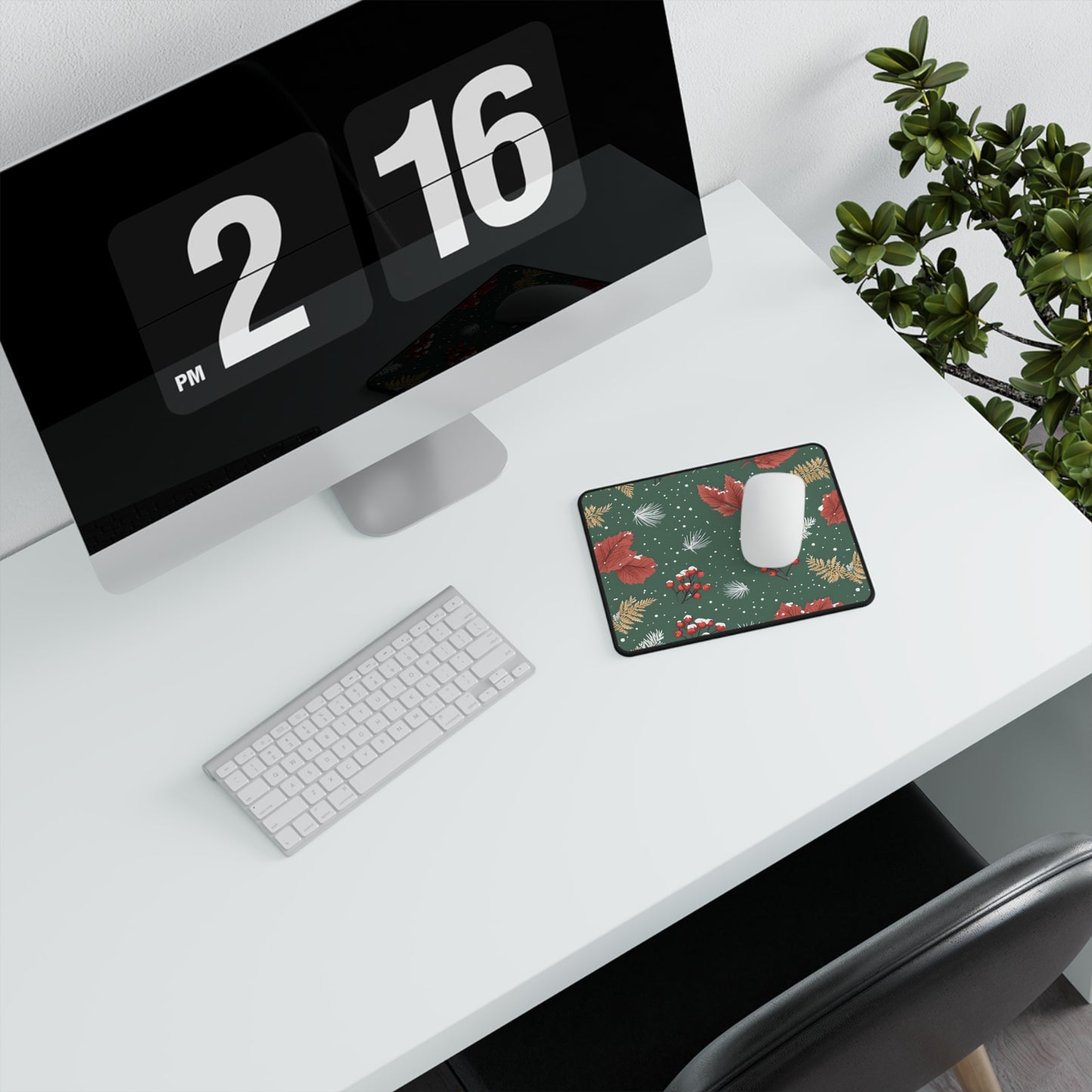 Finnley's Festive Foliage Non-Slip Gaming Mouse Pad