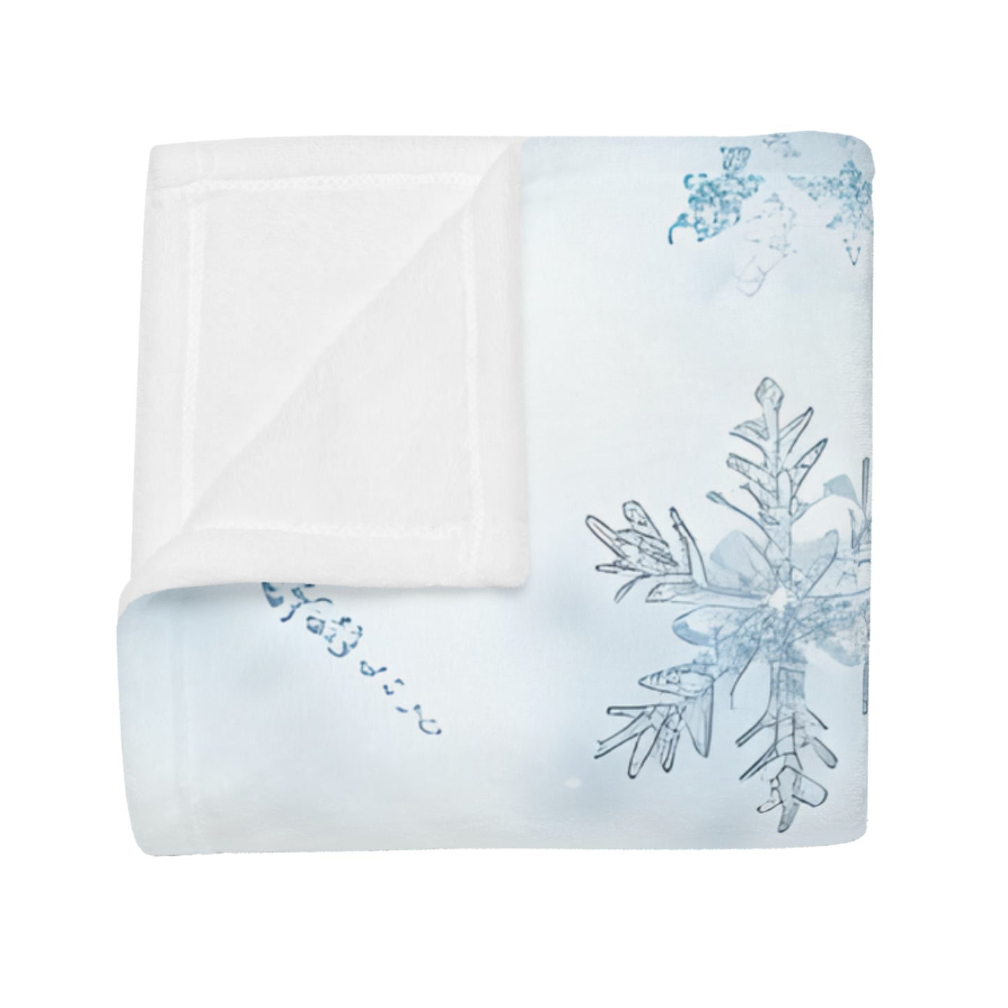 Suki's Snowflake Plush Fleece Blanket