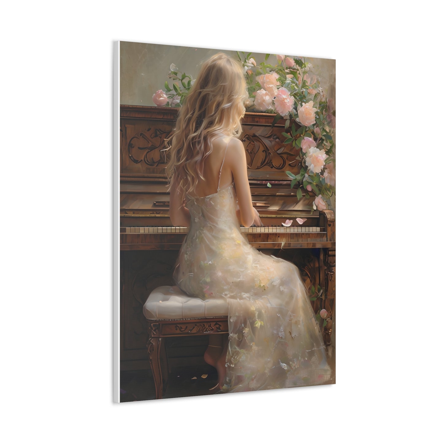 Florence's Floral Piano Canvas