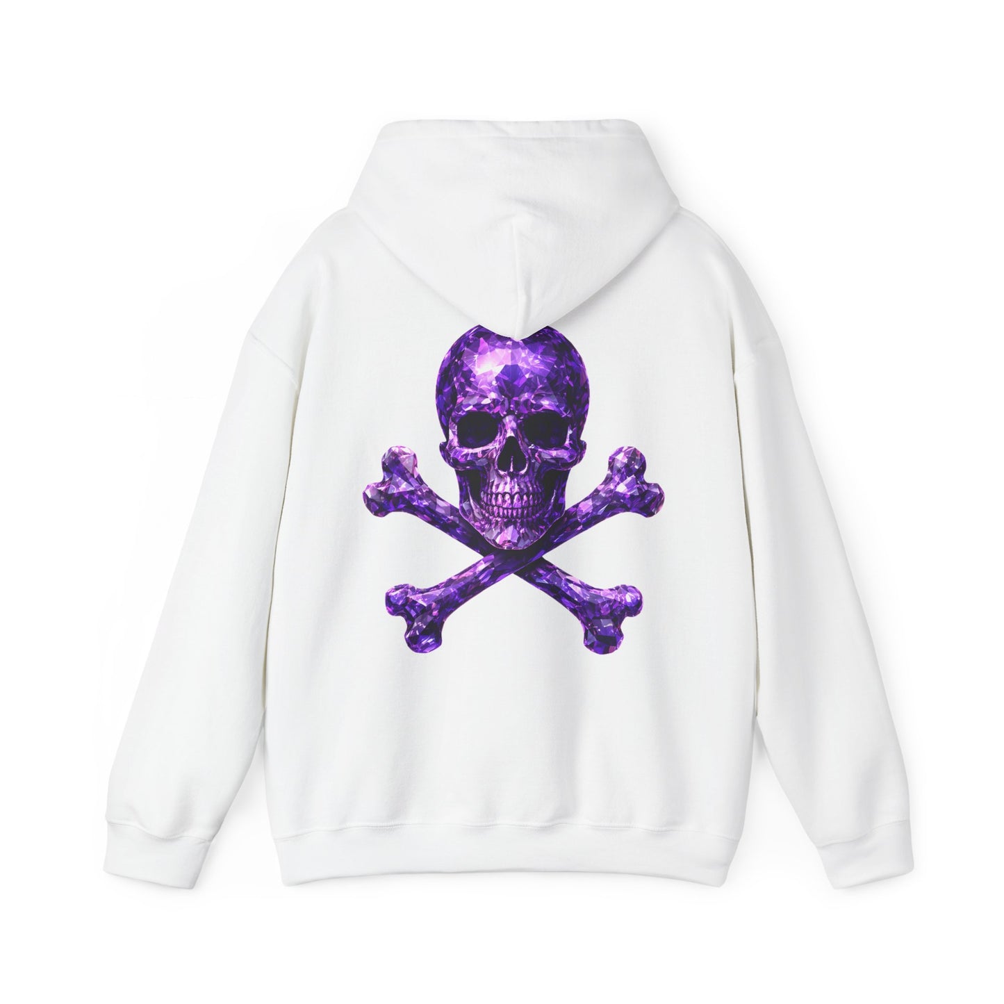 Amethyst Skull & Crossbones Adult Sweatshirt - Hooded