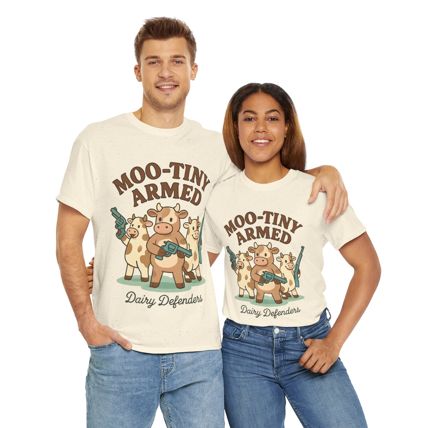 Mason's Moo-tiny Armed Dairy Defenders Adult Shirt
