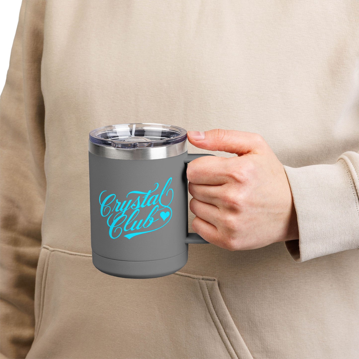 Blue Crystal Club Coffee Tumbler