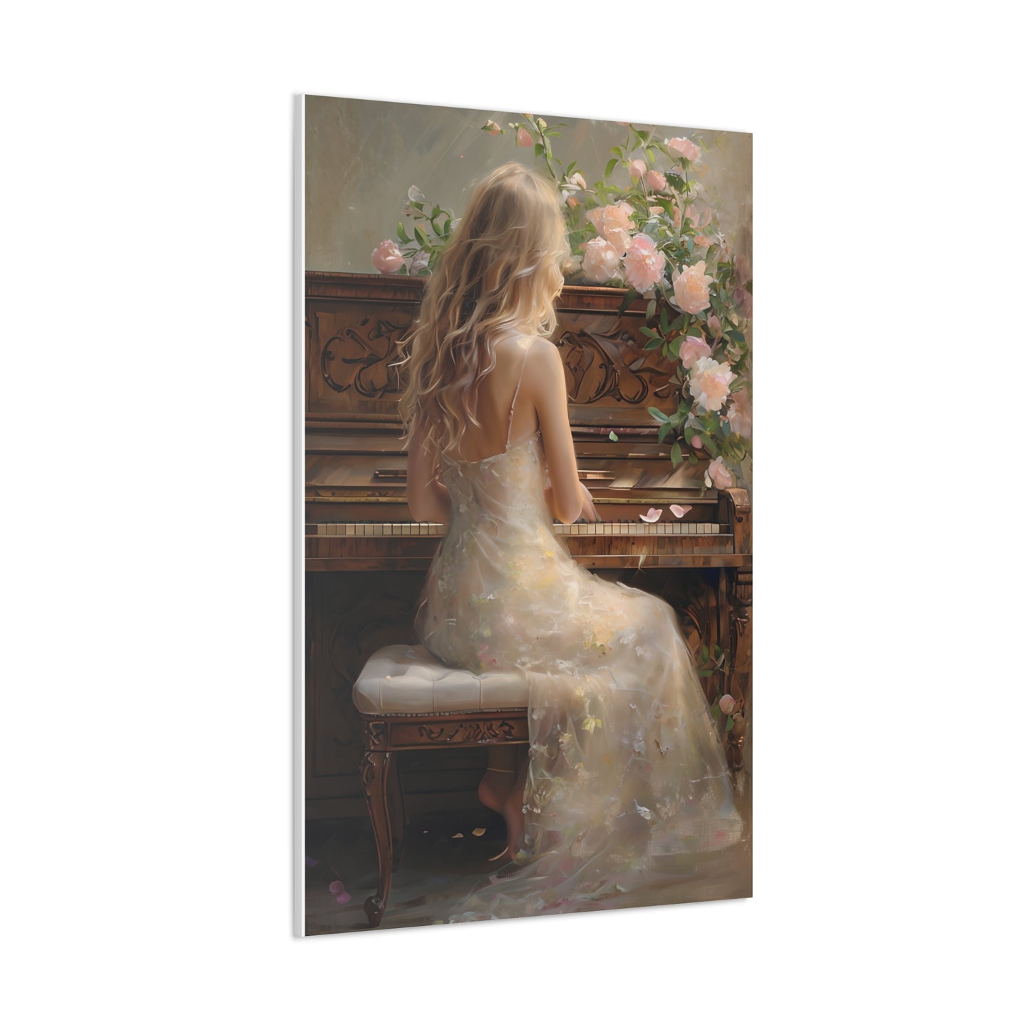 Florence's Floral Piano Canvas
