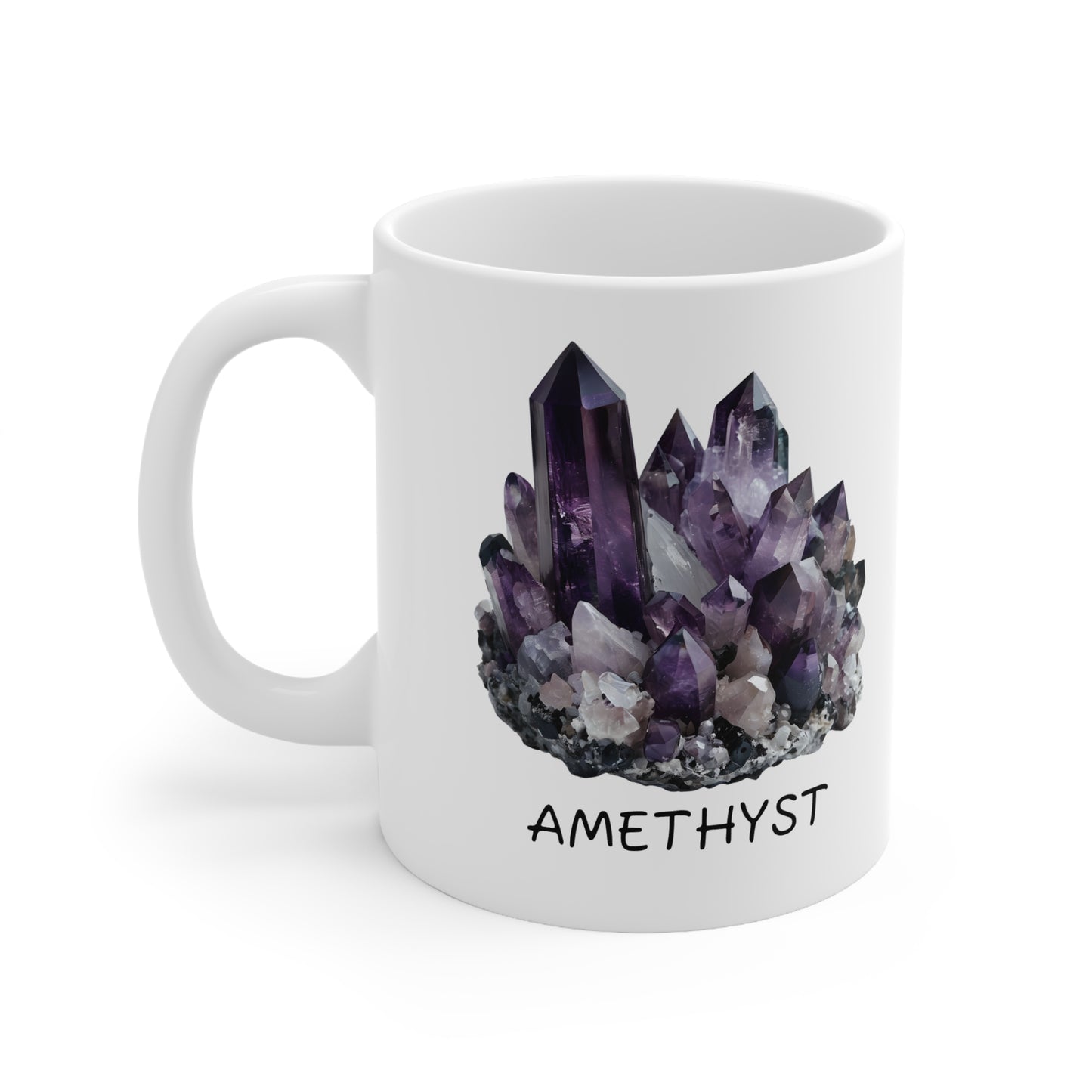 Anne's Amethyst Crystal Collection Ceramic Mug, Coffee Cup