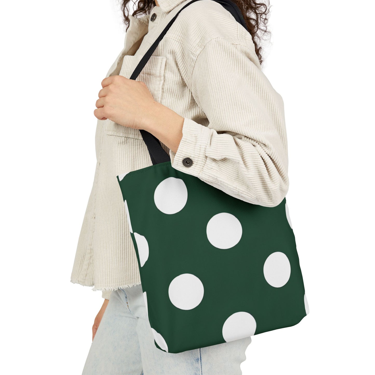 Gretel's Green Polka Dot Tote Bag