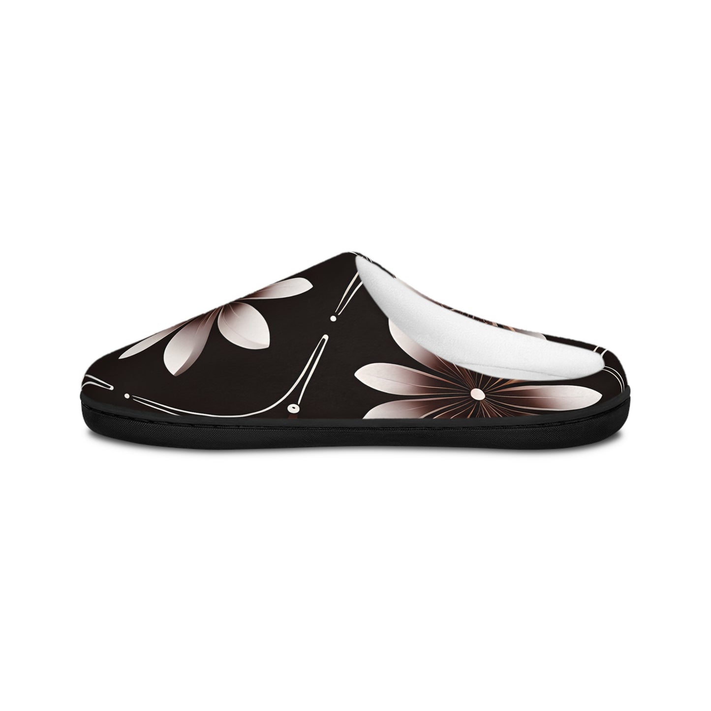 Bruce's Brown Floral Men's Indoor Slippers