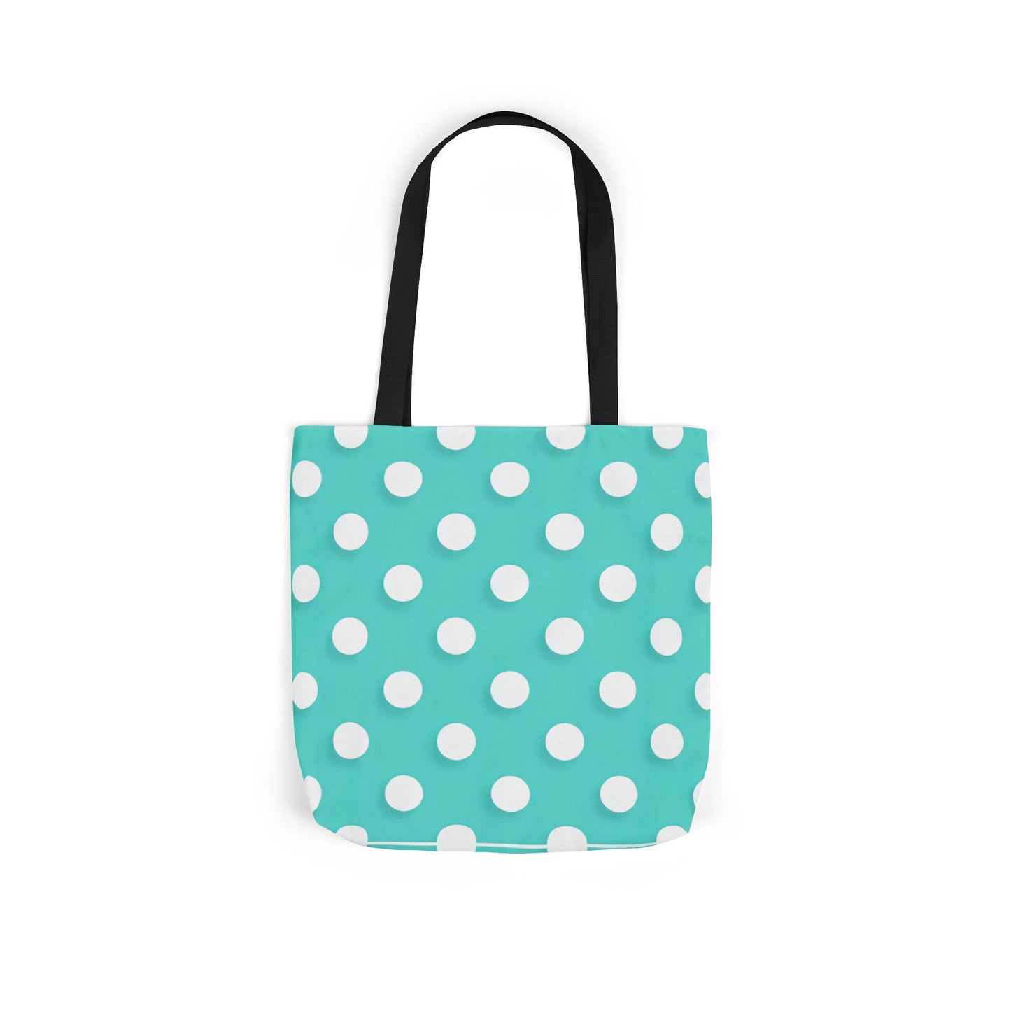 Albert's Aqua Polka Dot Tote Bag