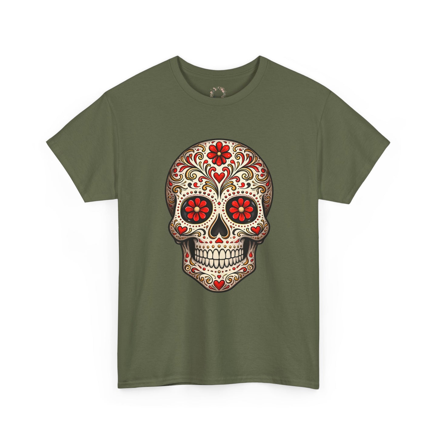 Ryker's Red Sugar Skull Adult Shirt
