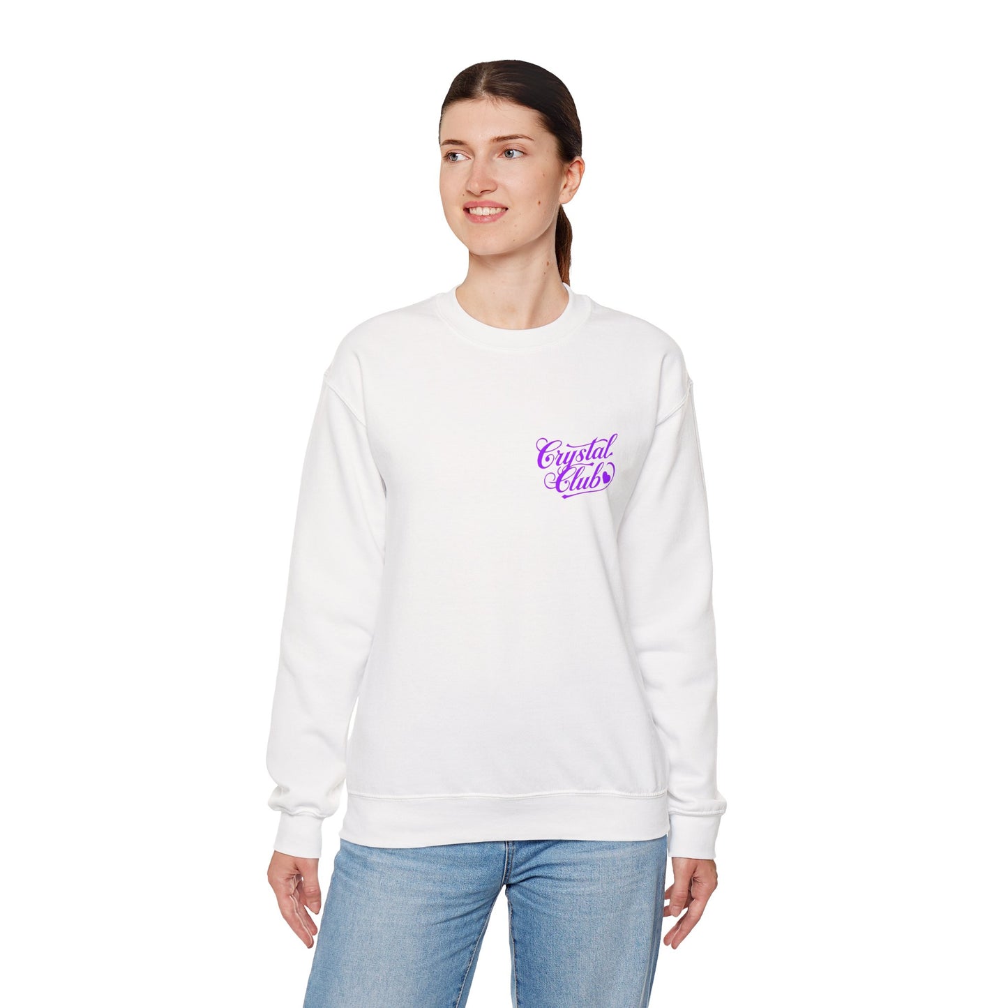 Purple Crystal Club Adult Sweatshirt - Crewneck