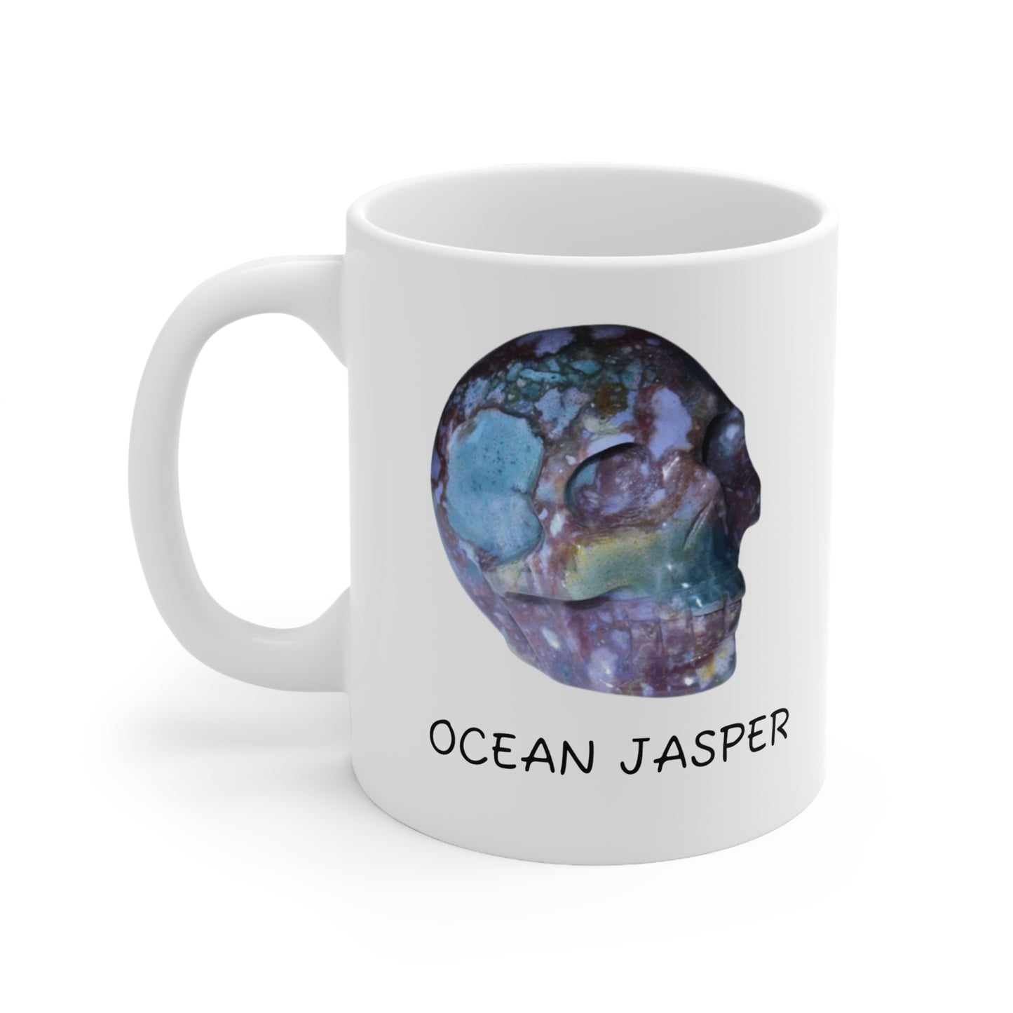 Ollie's Ocean Jasper Crystal Collection Ceramic Mug, Coffee Cup