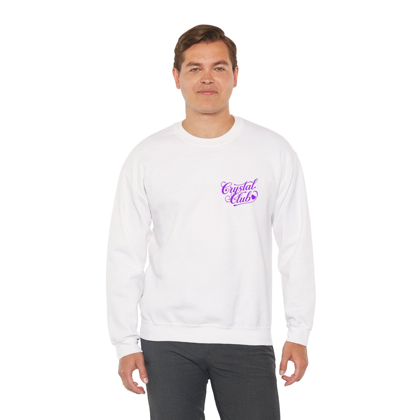 Purple Crystal Club Adult Sweatshirt - Crewneck