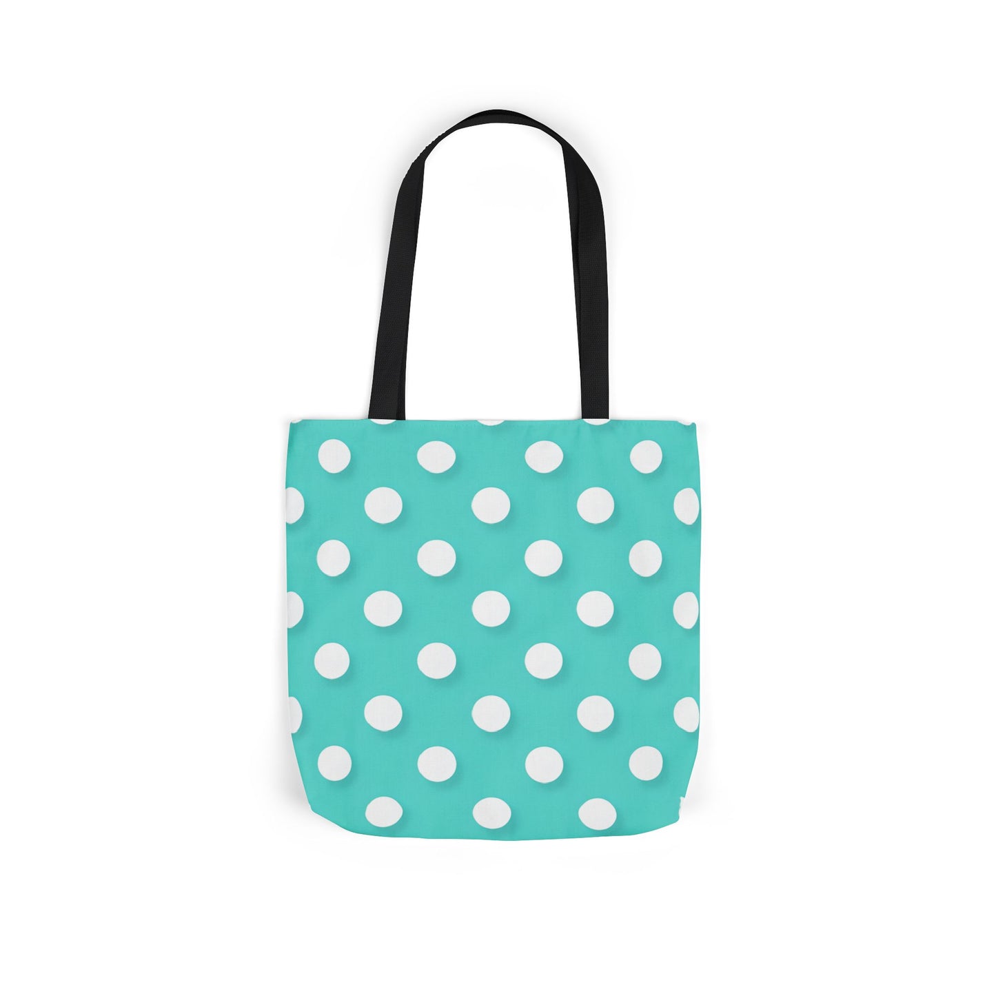 Albert's Aqua Polka Dot Tote Bag