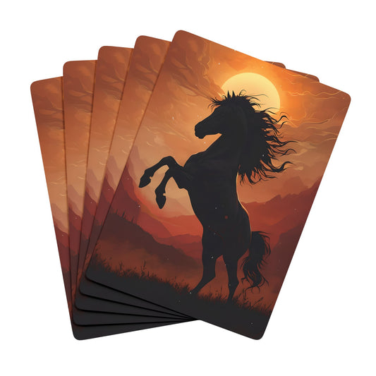 Vintage Wild Horse Playing Cards