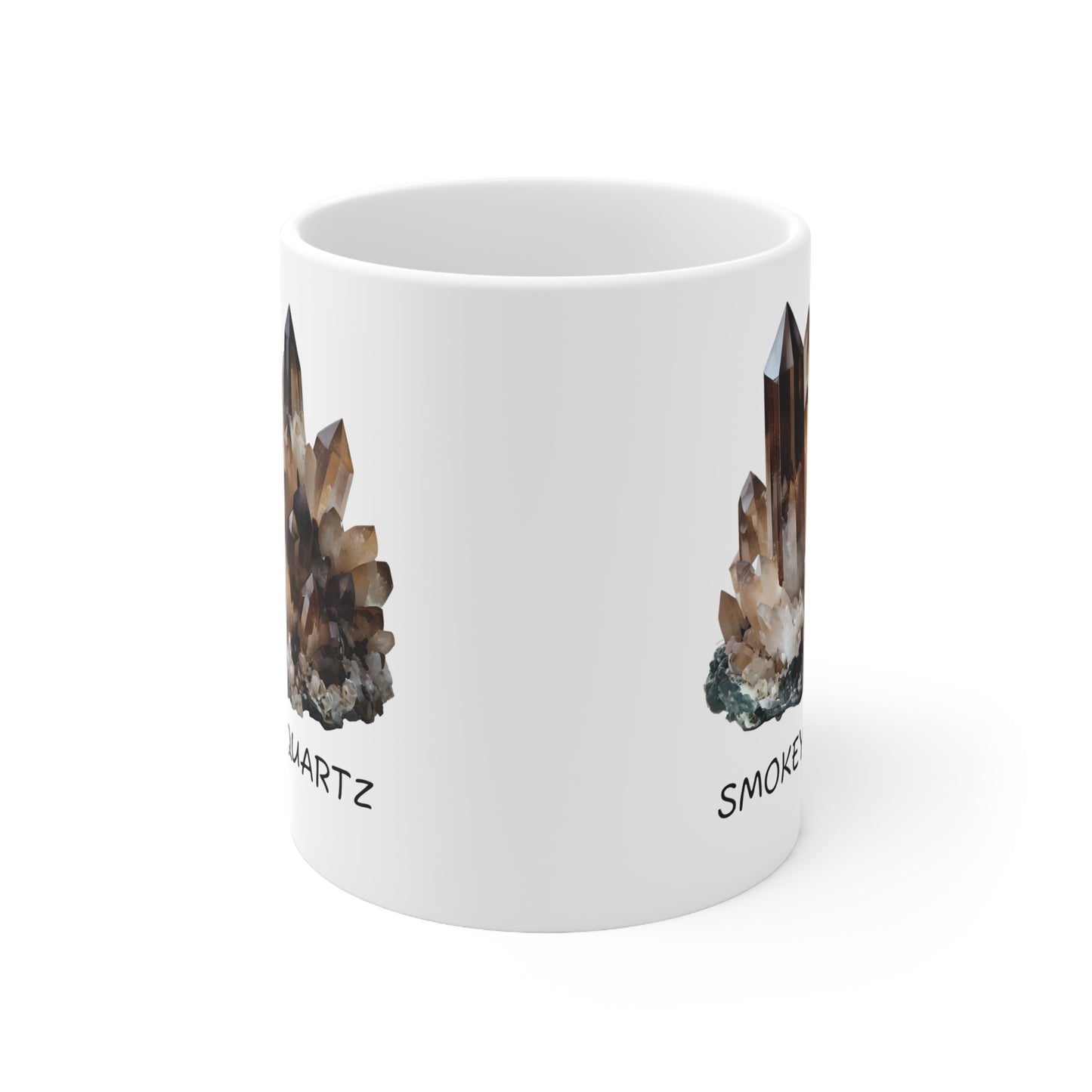 Sal's Smokey Quartz Crystal Collection Ceramic Mug, Coffee Cup