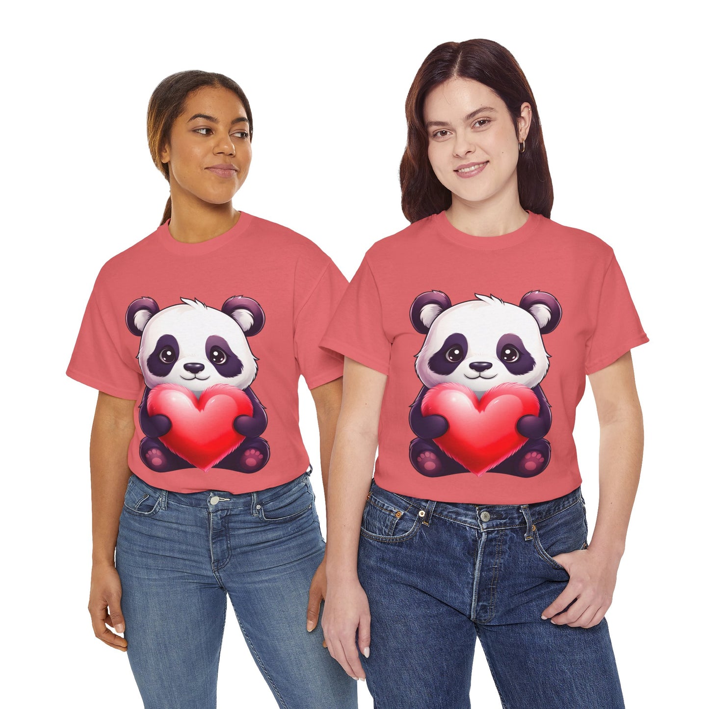 Panda & Heart Adult Shirt