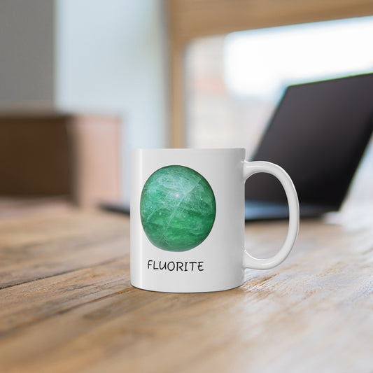 Fluorite Crystal Collection Ceramic Mug, Coffee Cup