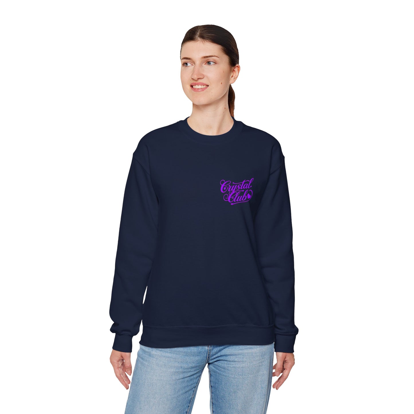 Purple Crystal Club Adult Sweatshirt - Crewneck