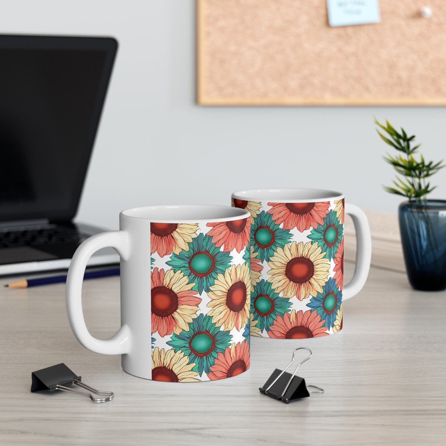 Sadie's Sunflower Ceramic Mug, Coffee Cup