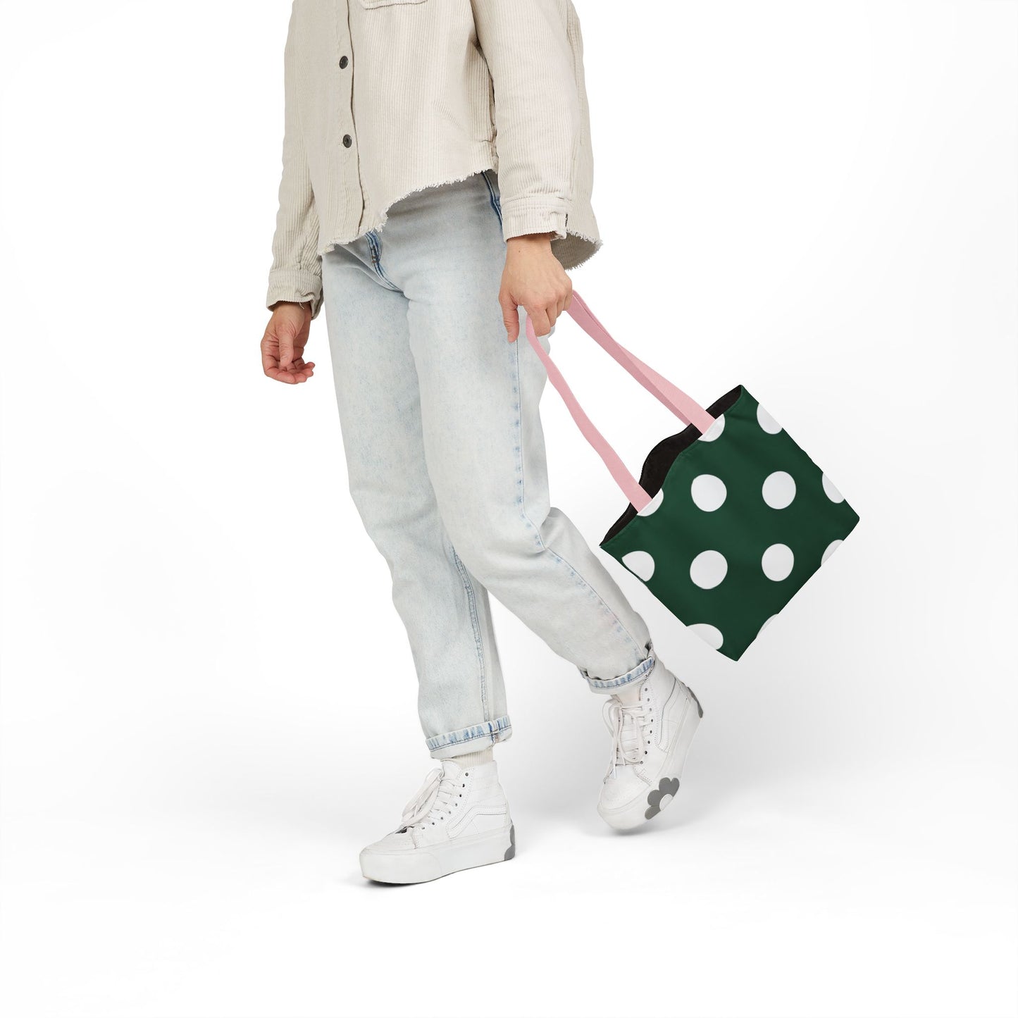 Gretel's Green Polka Dot Tote Bag