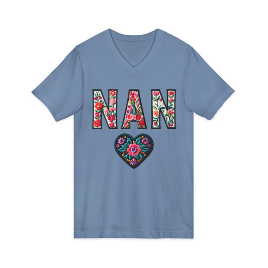 Nadia's Nan V-Neck Adult Shirt