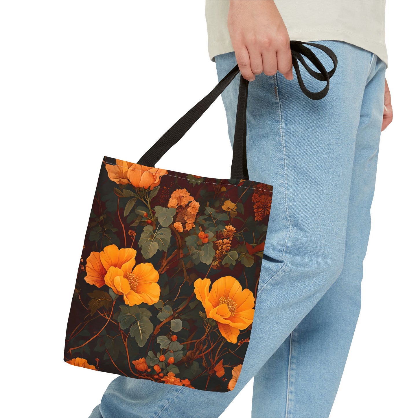 Gene's Golden Floral Tote Bag