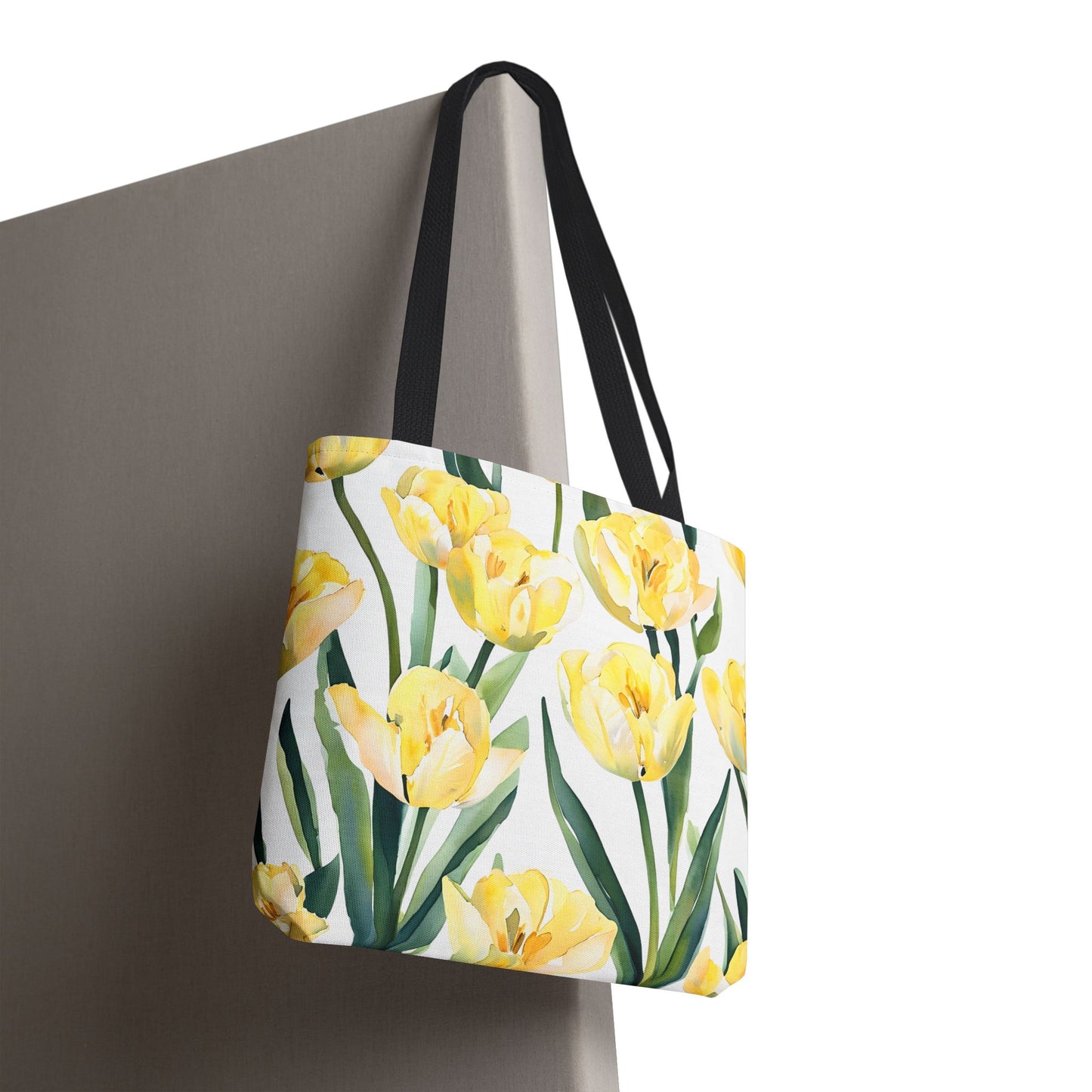 Yetta's Yellow Tulip Floral Tote Bag
