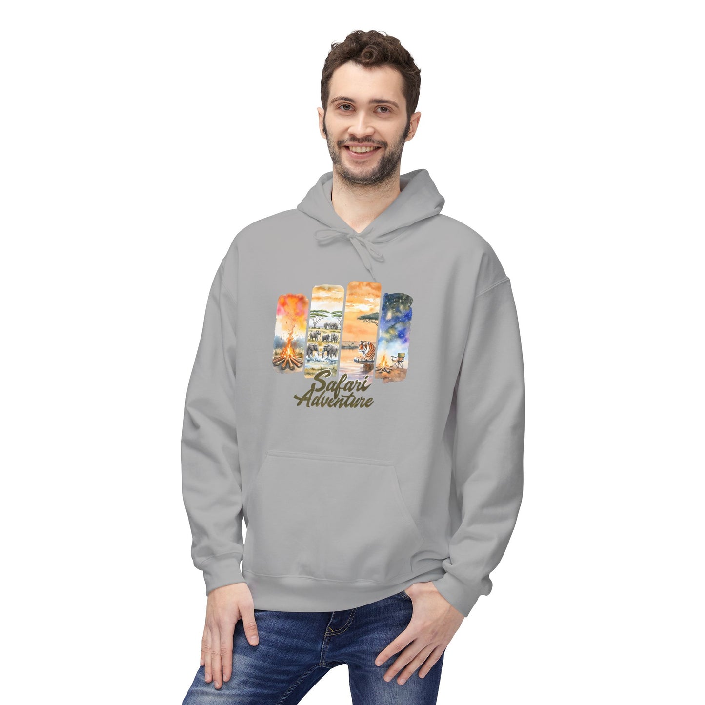 Simon's Safari Adventure Adult Fleece Hoodie