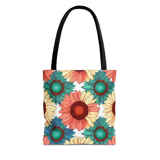 Coco's Colorful Sunflower Tote Bag