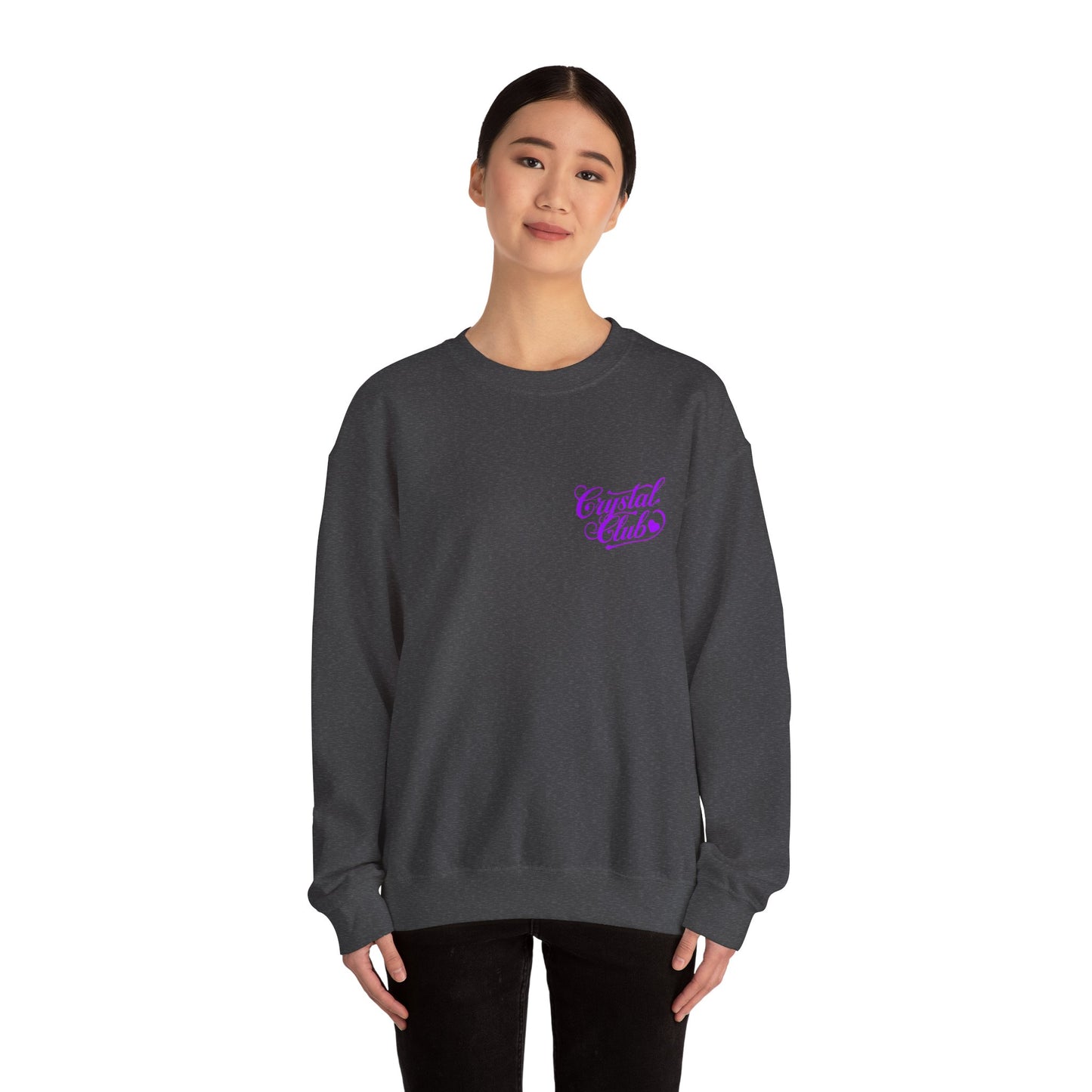 Purple Crystal Club Adult Sweatshirt - Crewneck