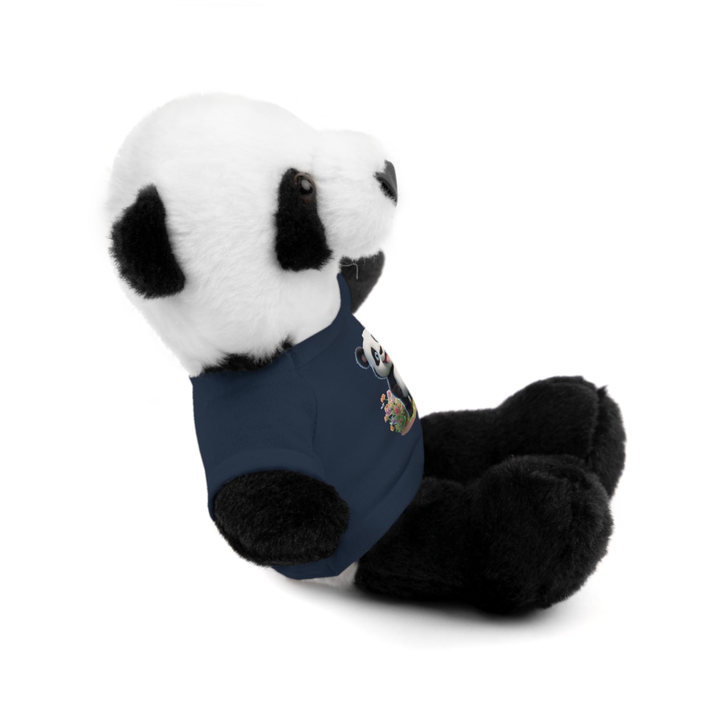 Panda on Tee Plush Animals