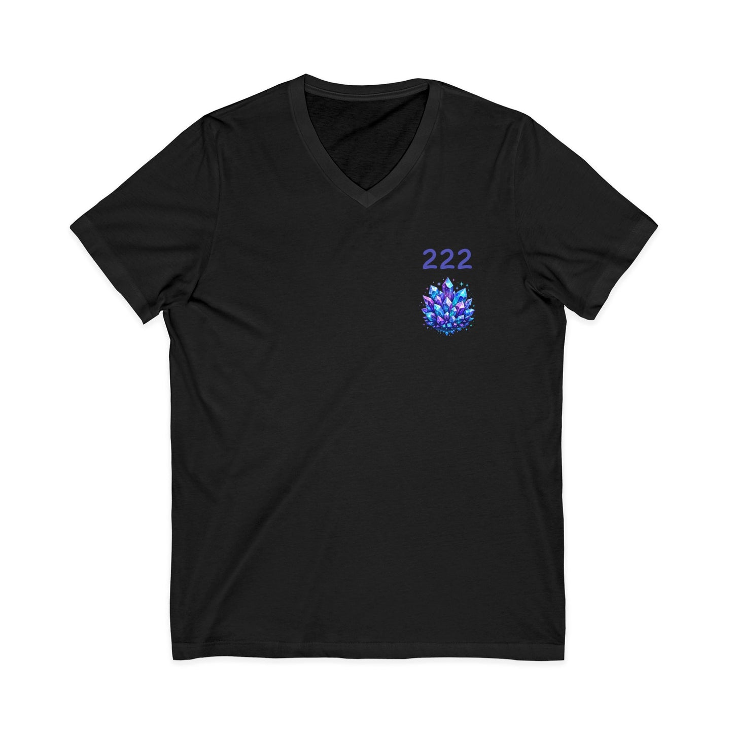 222 Crystal V-Neck Adult Shirt
