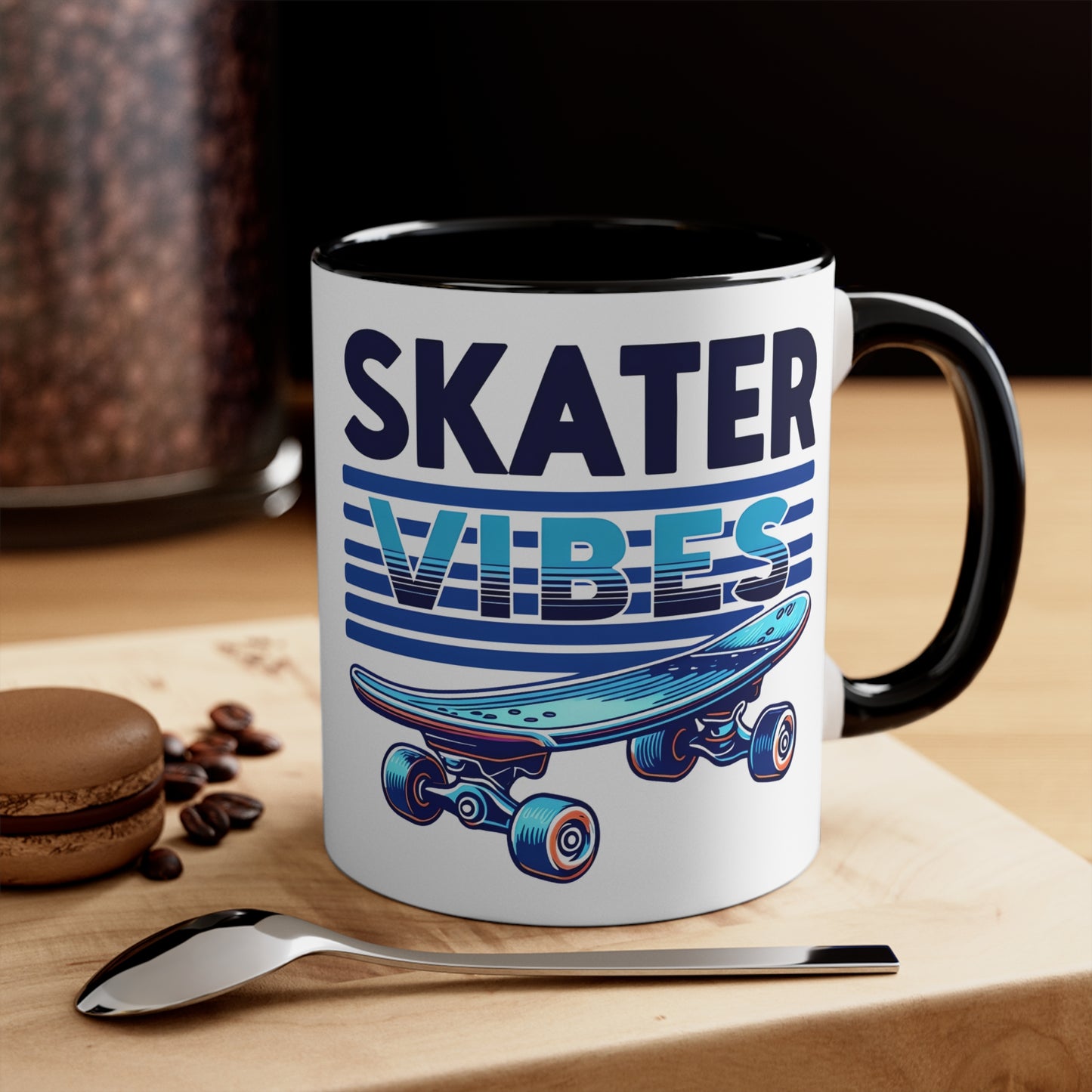 Skater Vibes Ceramic Mug, Coffee Cup