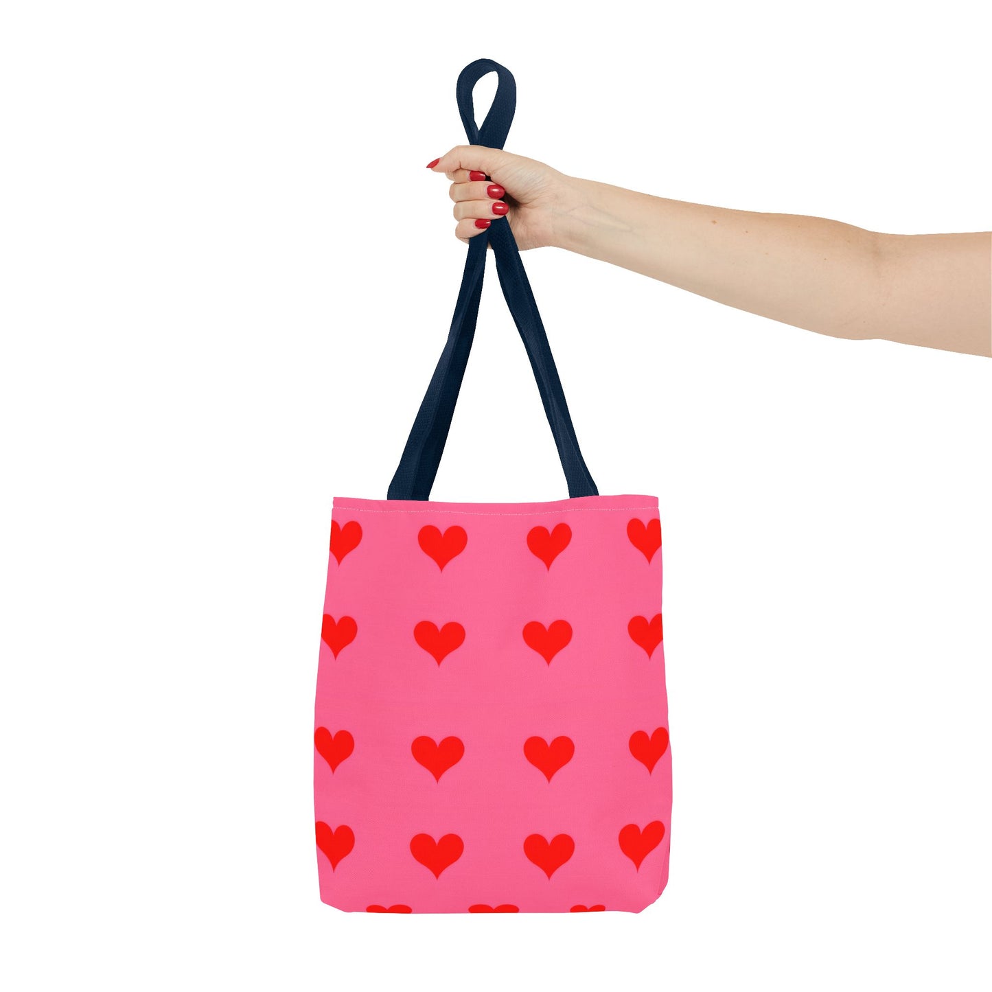 Paisley's Pink & Red Heart Tote Bag