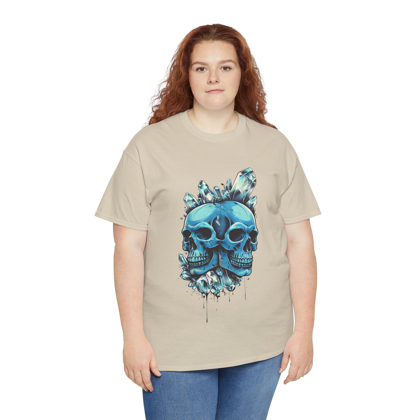 Buzz's Blue Double Skull Adult Shirt
