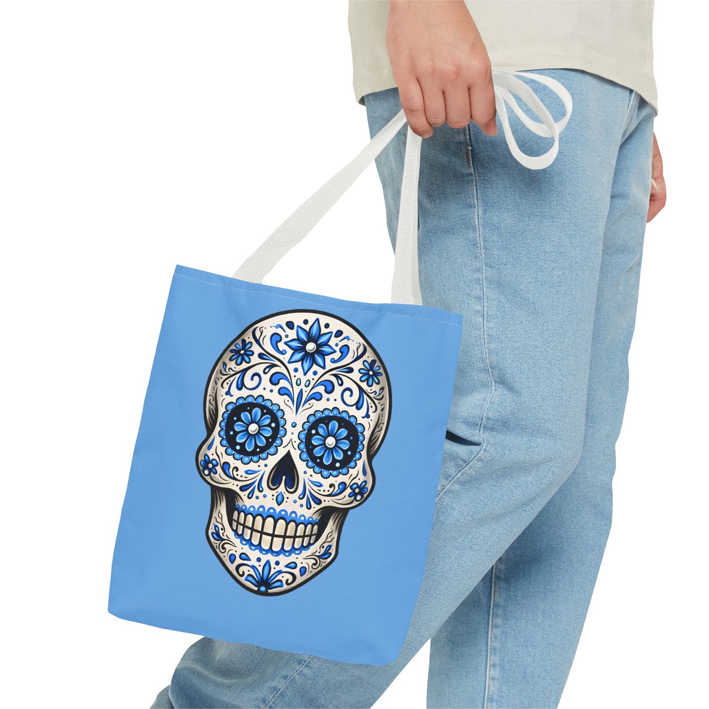 Brenda's Blue Sugar Skull Tote Bag