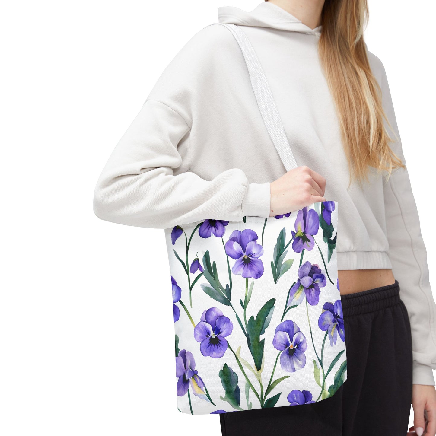 Perry's Pansy Floral Tote Bag