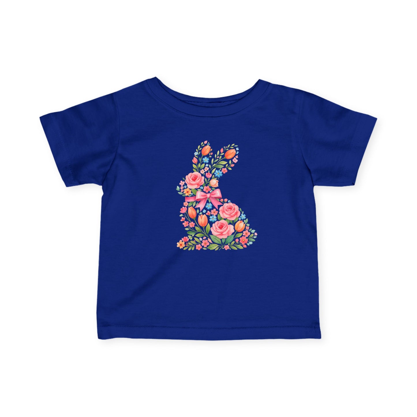 Floral Bunny Toddler Top