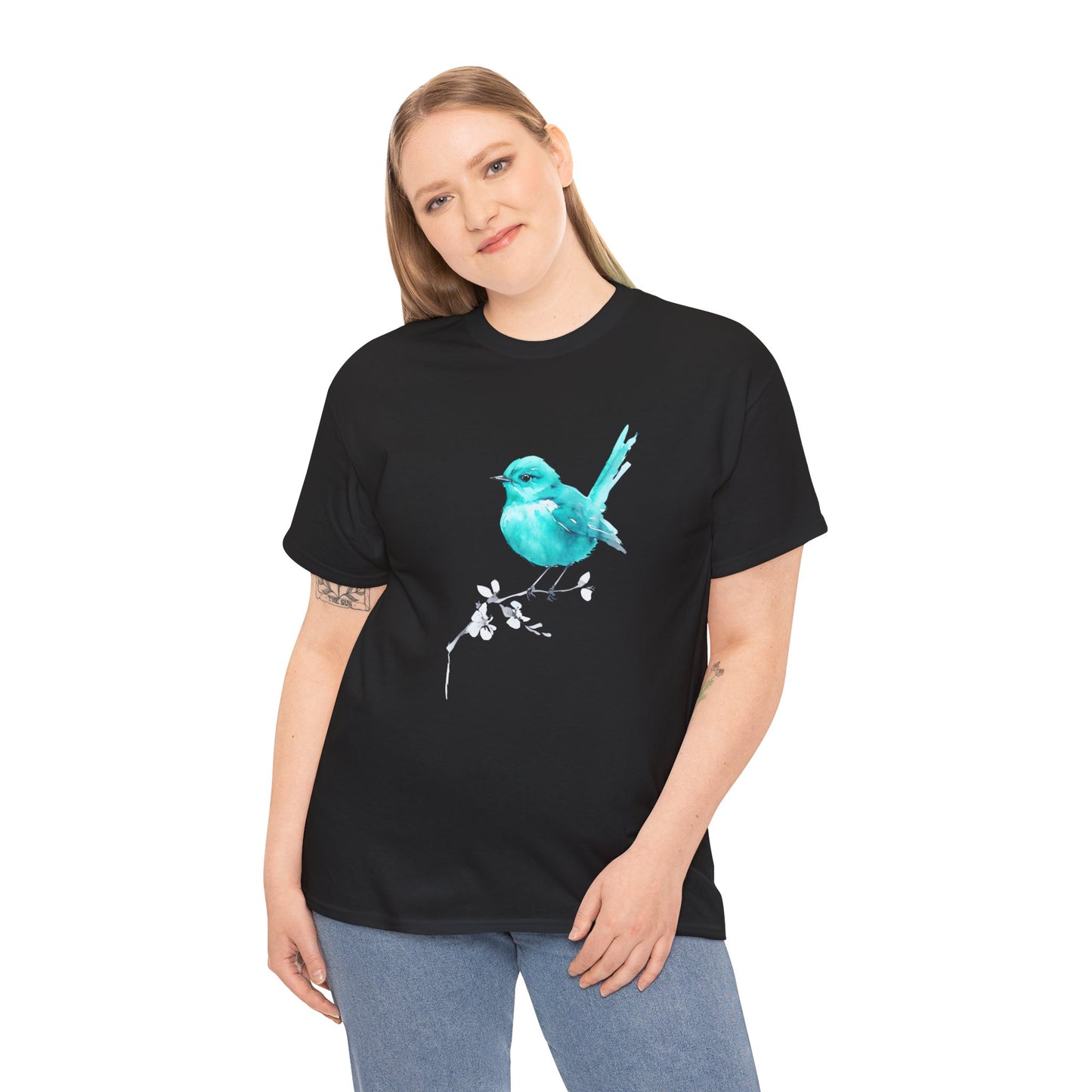 Tommy's Turquoise Bird Adult Shirt