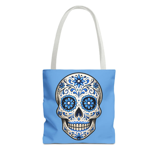 Brenda's Blue Sugar Skull Tote Bag