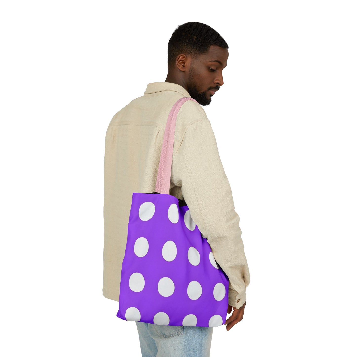 Parker's Purple Polka Dot Tote Bag