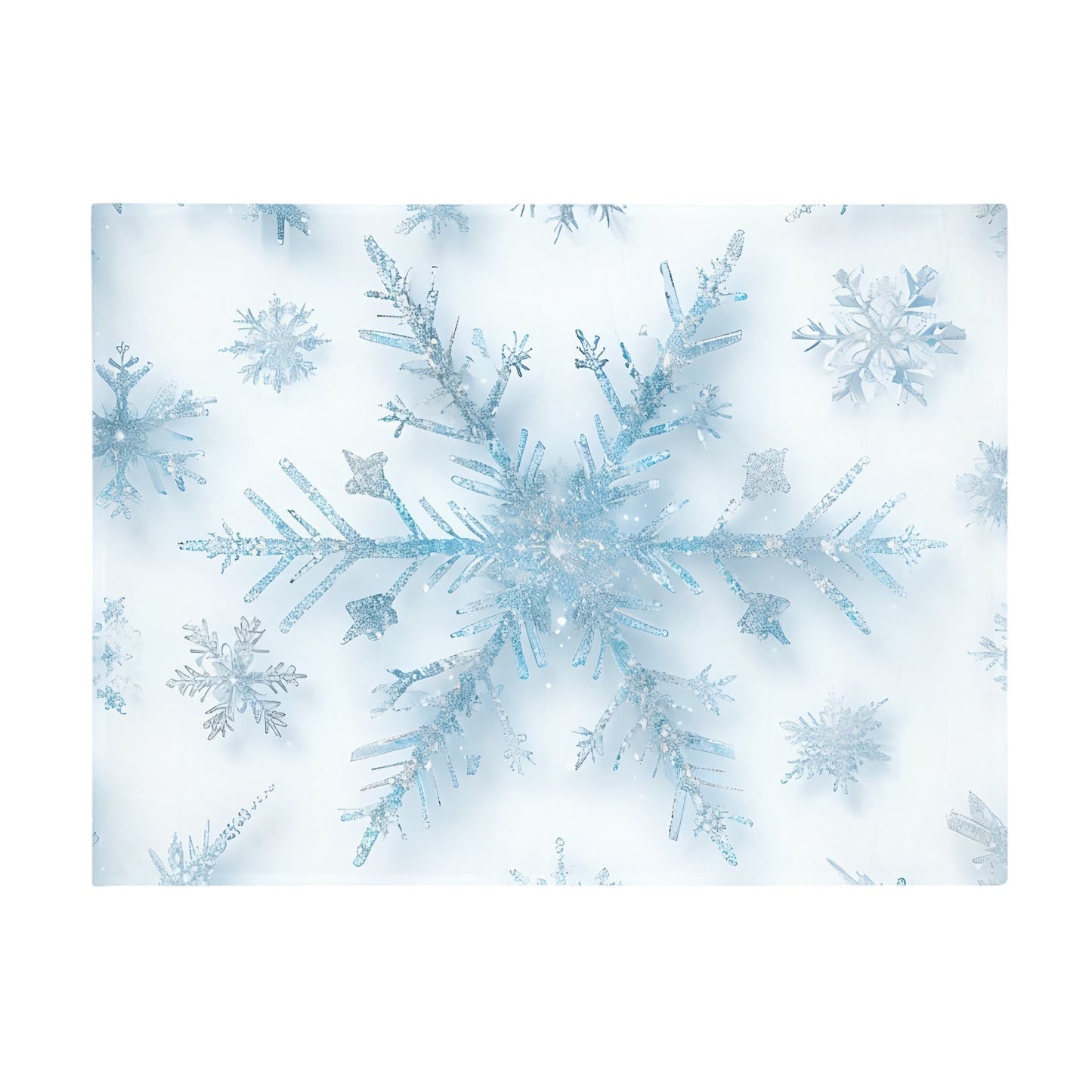 Suki's Snowflake Plush Fleece Blanket