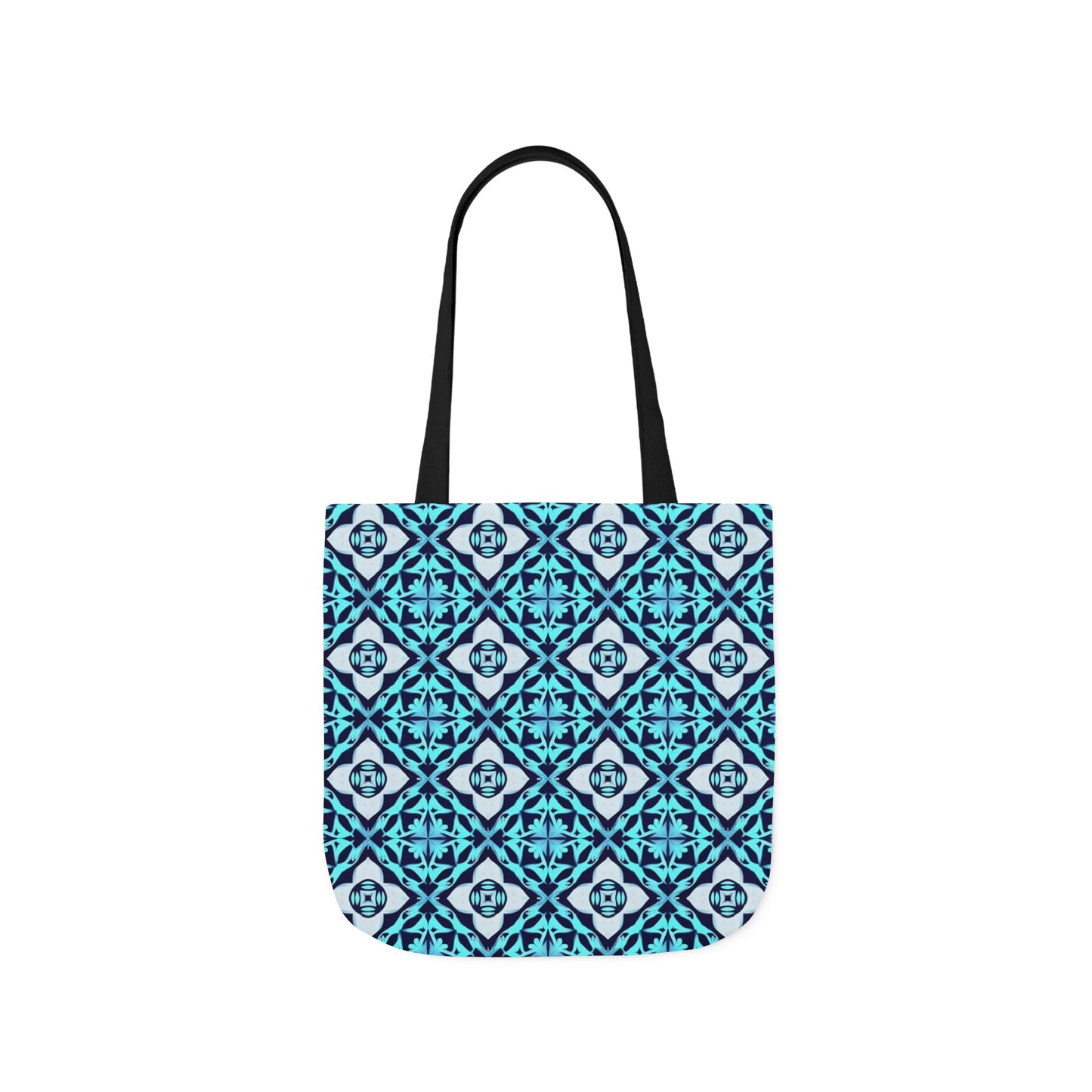 Gaia's Blue Geometric Tote Bag