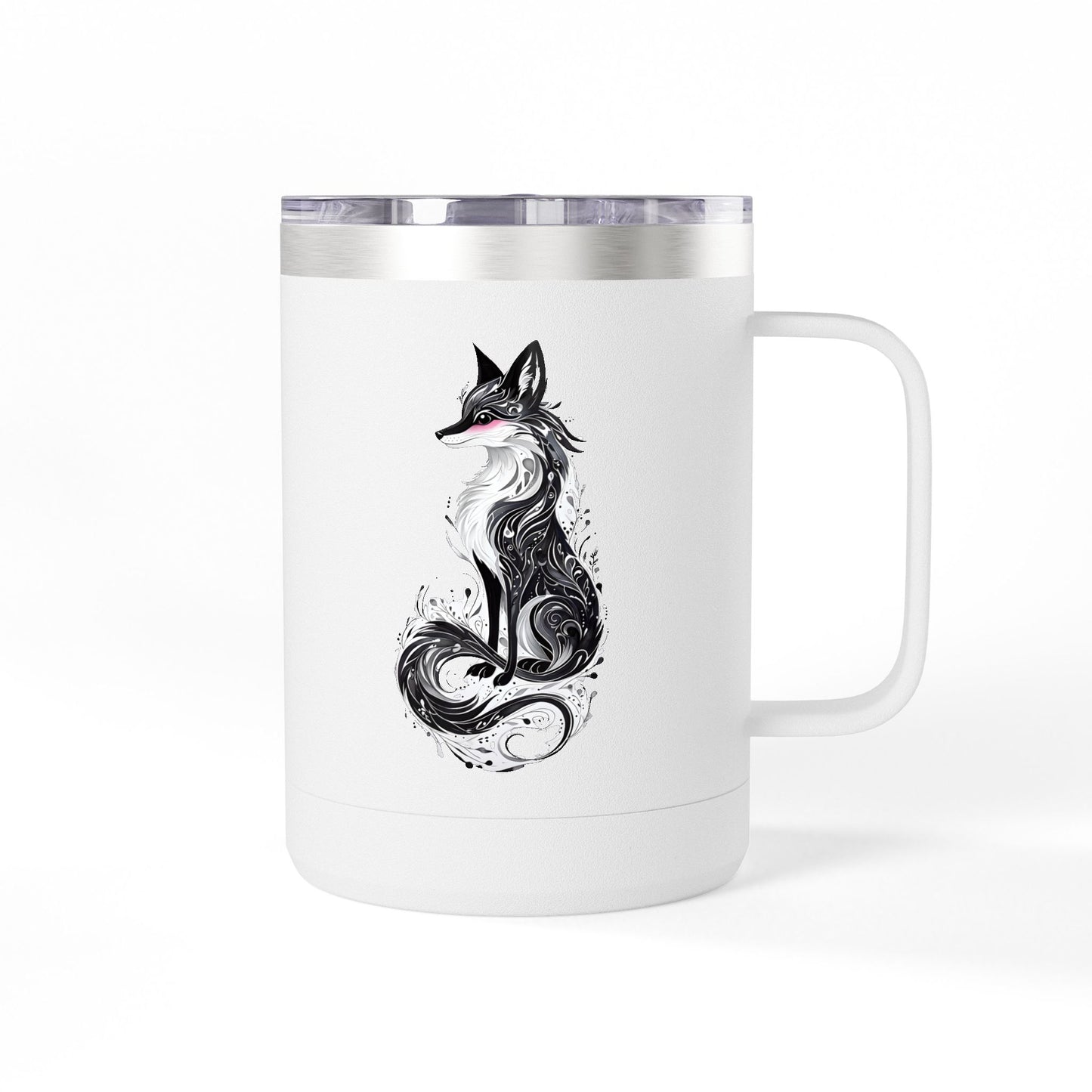 Mystic Black Fox Coffee Mug Tumbler