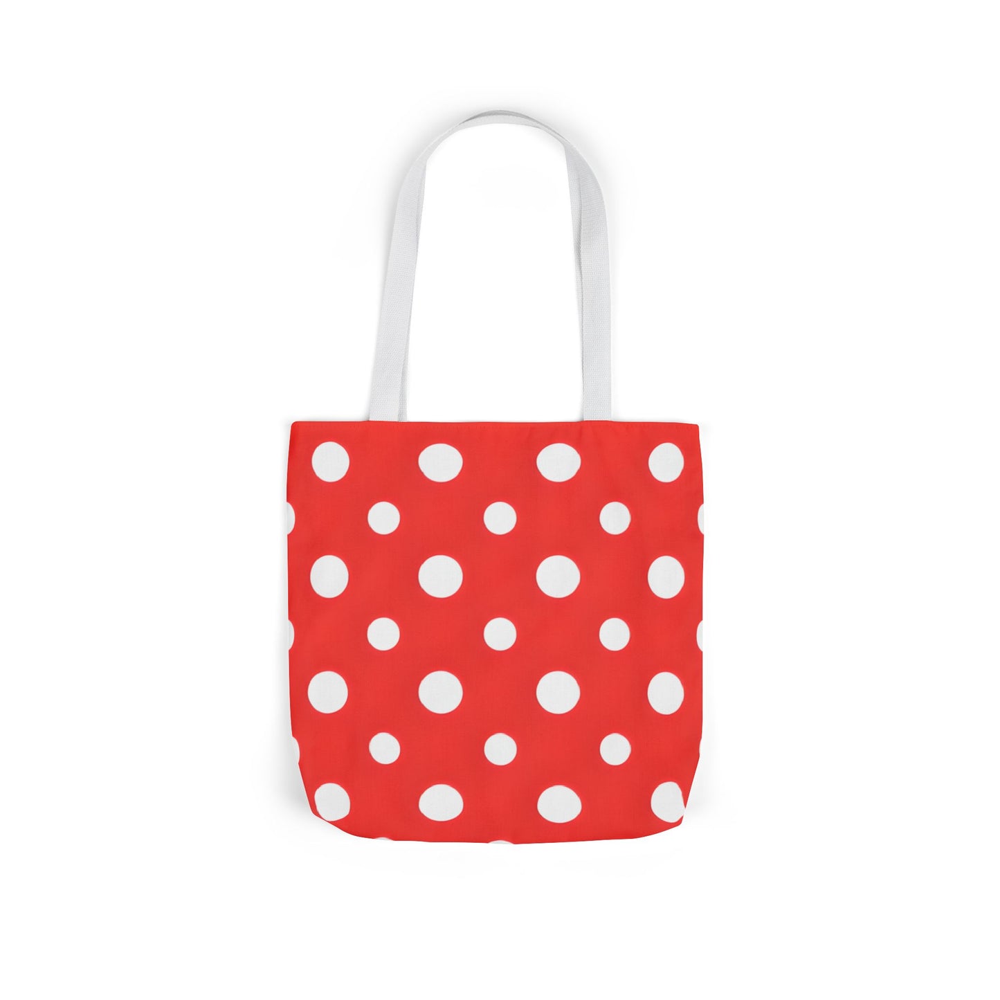 Reba's Red Polka Dot Canvas Tote Bag