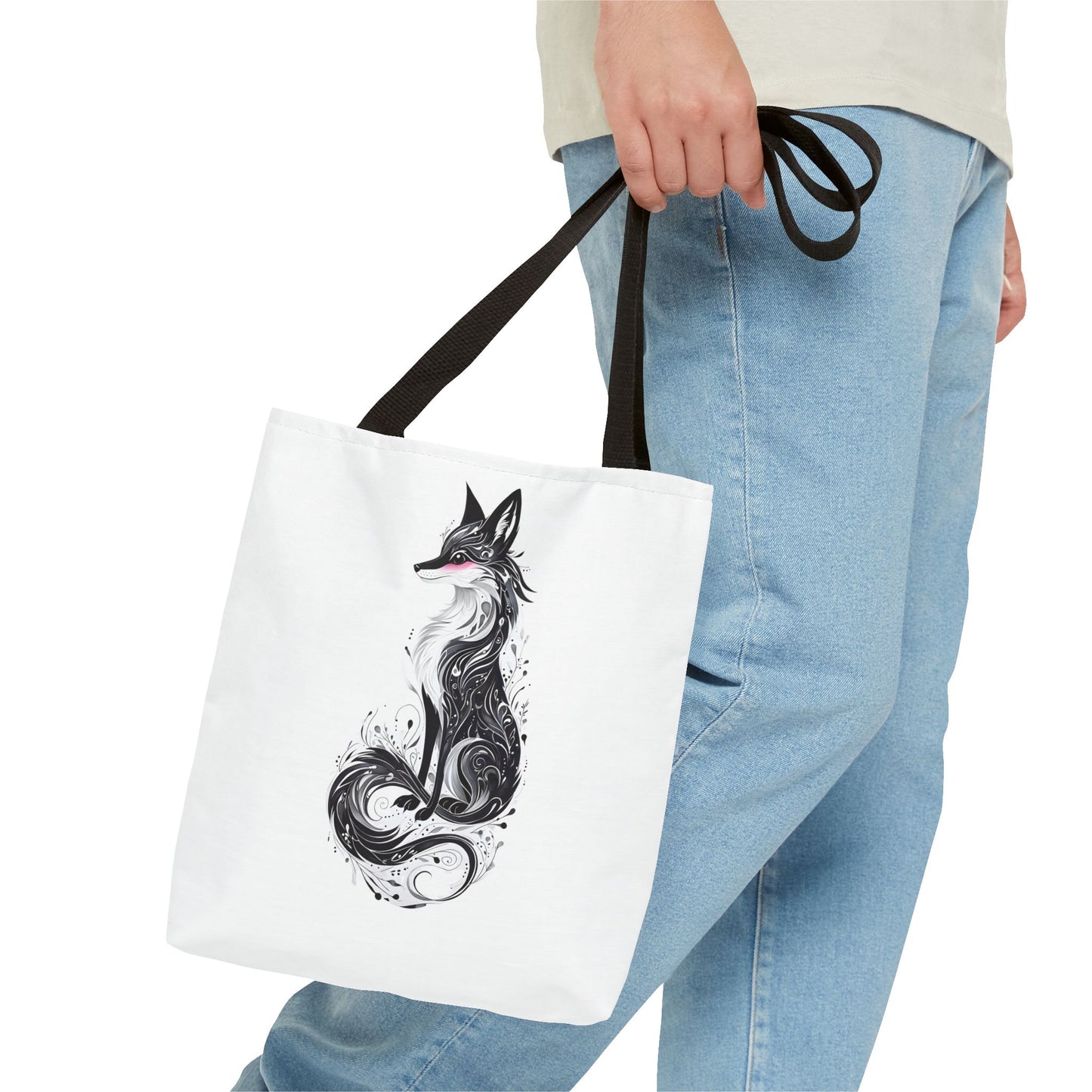 Mystic Black Fox Tote Bag