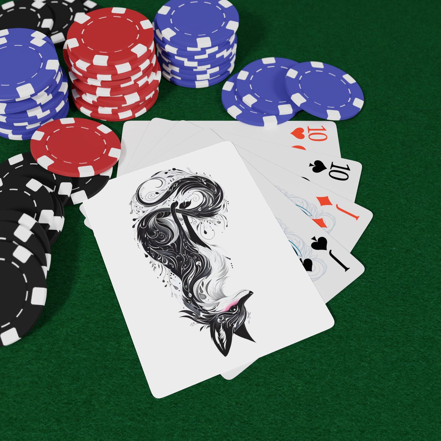 Artistic Fox Playing Cards