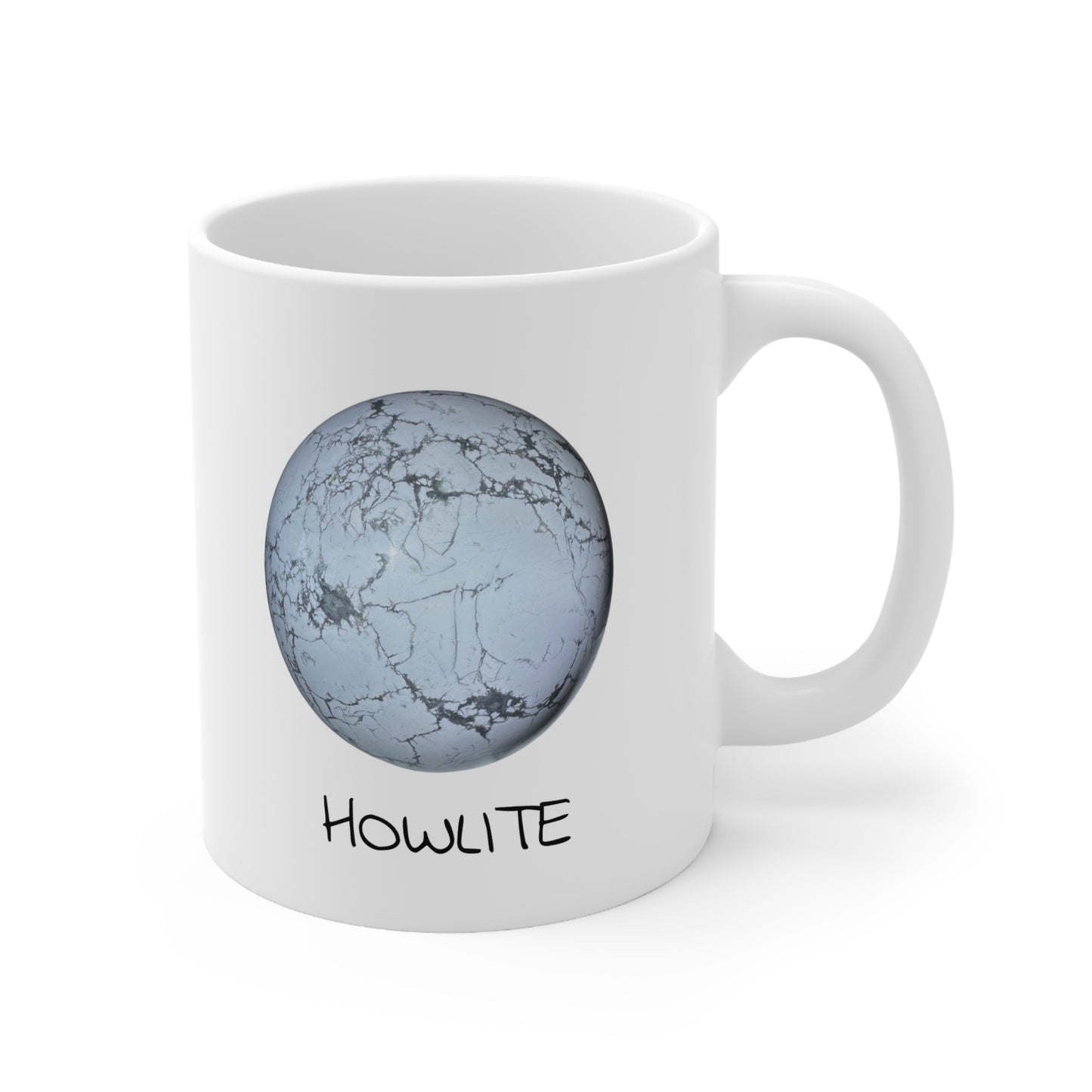 Howlite Crystal Collection Ceramic Mug, Coffee Cup